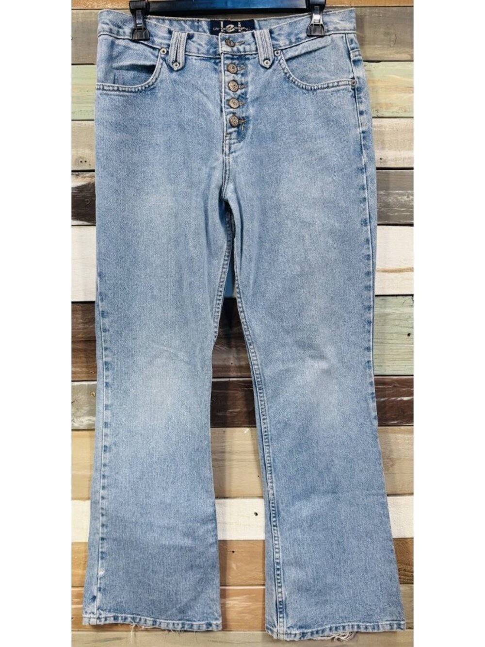 L.E.I. Life Energy Intelligence Women Demi Rise STRAIGHT FIT Blue Jeans Size 11